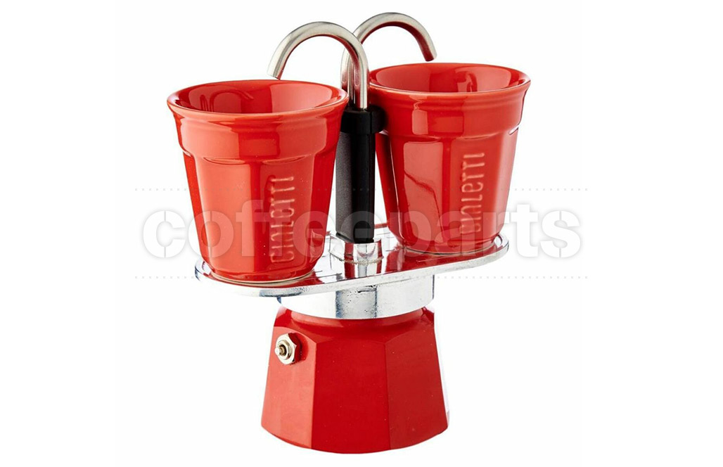 Bialetti Mini Express for 2 cups - Aluminium Red