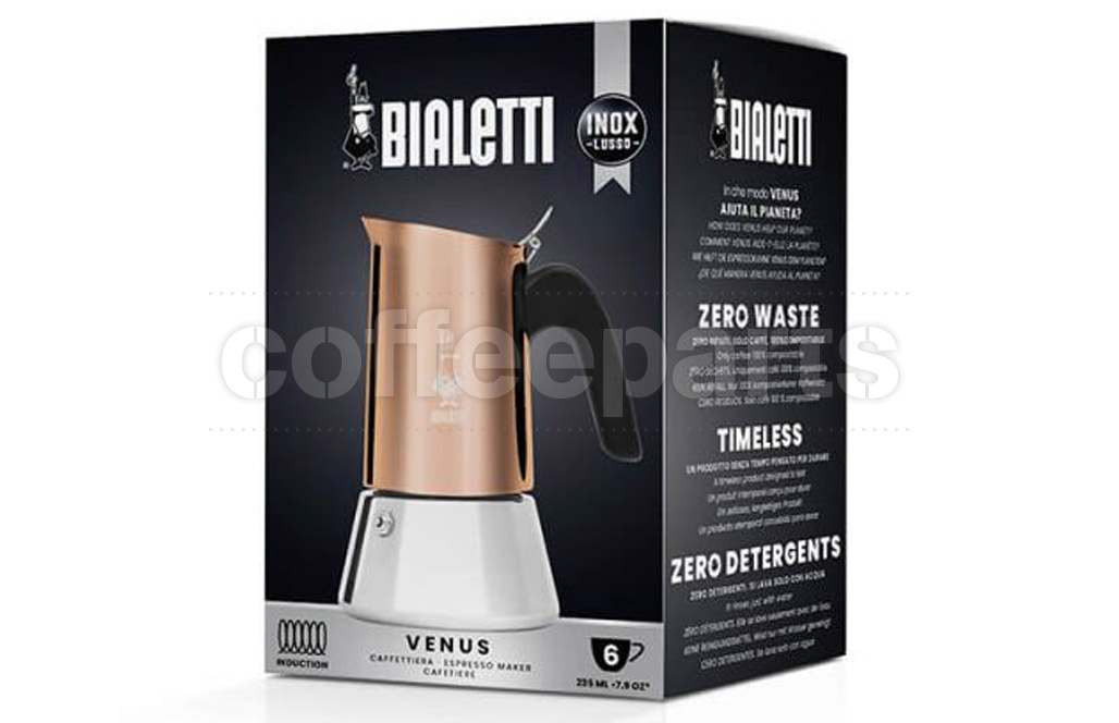 Bialetti - Moka Induction, Moka Pot, Suitable for all Types of Hobs, 6 Cups  Espresso (7.9 Oz Espresso), Black