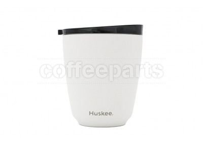 ﻿﻿Huskee Steel Cup with Lid 8oz (236ml): White