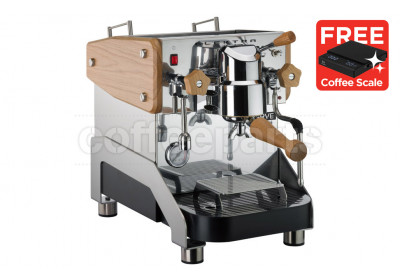Elektra Verve Mini Coffee Machine: Wood