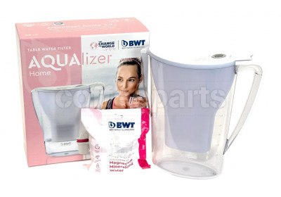 BWT Aqualizer 2.7L Water Filter Jug & Cartridge: Soft White