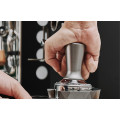 Muvna 2nd Gen Constant Pressure Coffee Tamper: 58mm Flat Base Silver