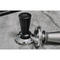 Muvna 2nd Gen Constant Pressure Coffee Tamper: 58mm Flat Base Silver