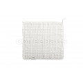 Muvna Small Waffle Barista Towel: 30x30 White
