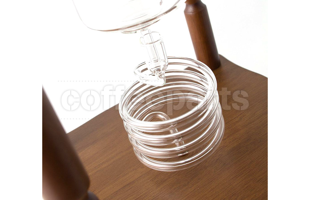 Yama Glass 25 Cup Cold Drip Maker Curved Brown Wood Frame